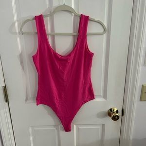 Hot pink bodysuit